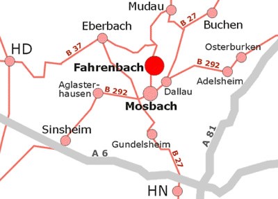Anfahrtsskizze Fahrenbach
